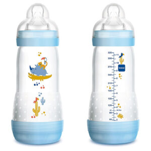 Бебешко шише против колики Mam Easy-Start Anti Colic в синьо, 320 мл
