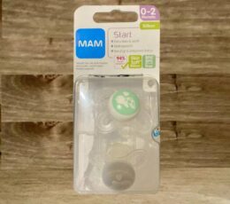 Биберон залъгалка в кутийка MAM, Start, 2броя, 0-2 месеца