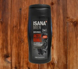 Isana Men душ гел за мъже 3 в 1, Активен въглен